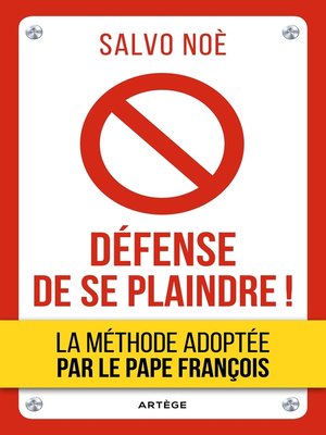 cover image of Défense de se plaindre !
